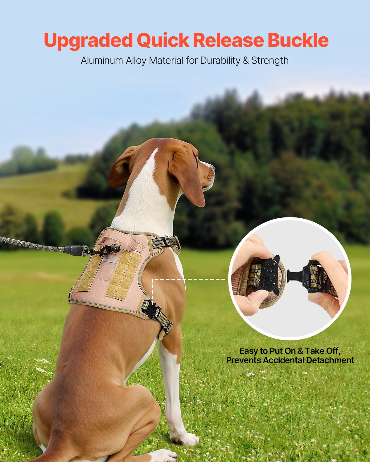No-Pull Tactical Harness (Large Dogs)