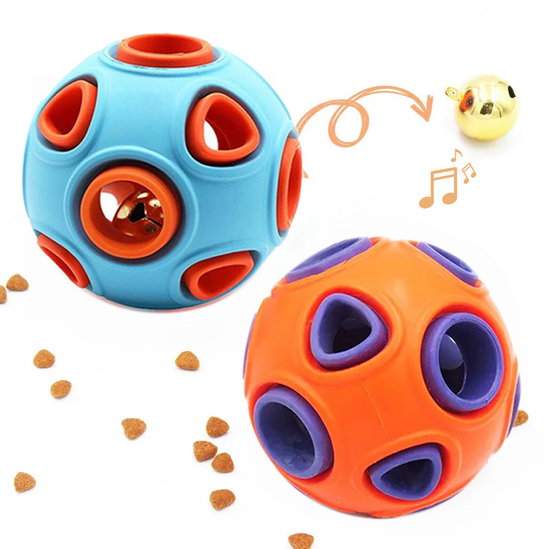 Rubber Bell Chew Ball, 2-Pack