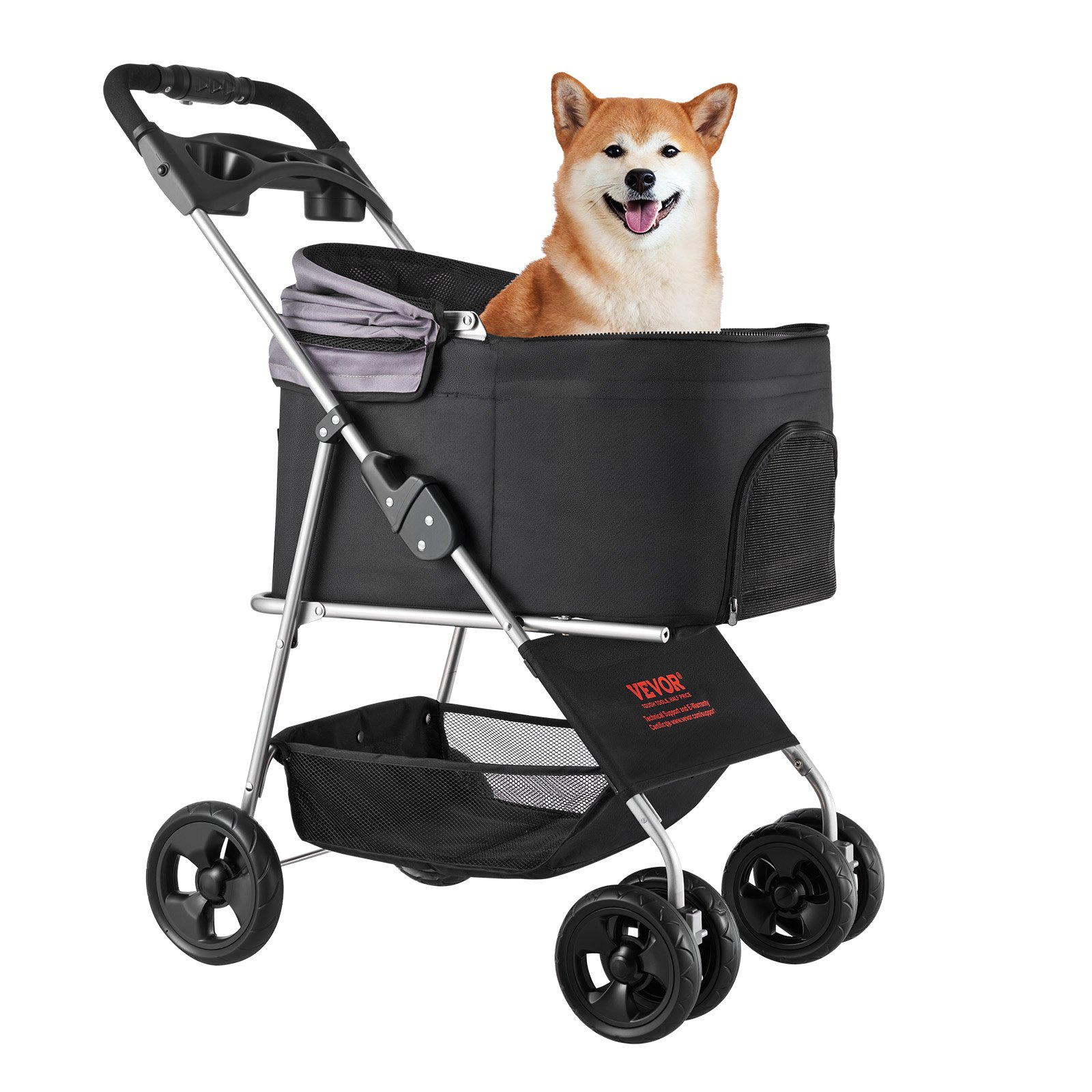 Foldable 4-Wheel Pet Stroller